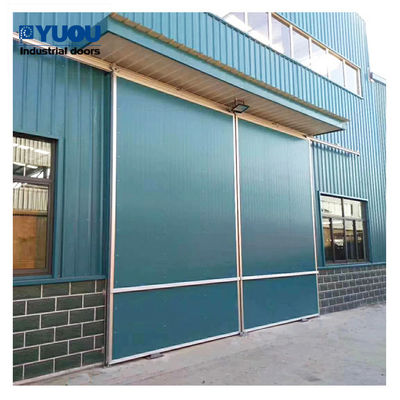 Powder Coated Commercial Sliding Doors Galvanised Light Weight