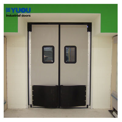 Restaurant Traffic Double Acting Door SUS304 Stainless Steel Customized EPDM Sealing