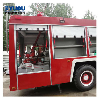 Fire Truck ISO9001 Aluminium Shutter Door Waterproof Anti Rust